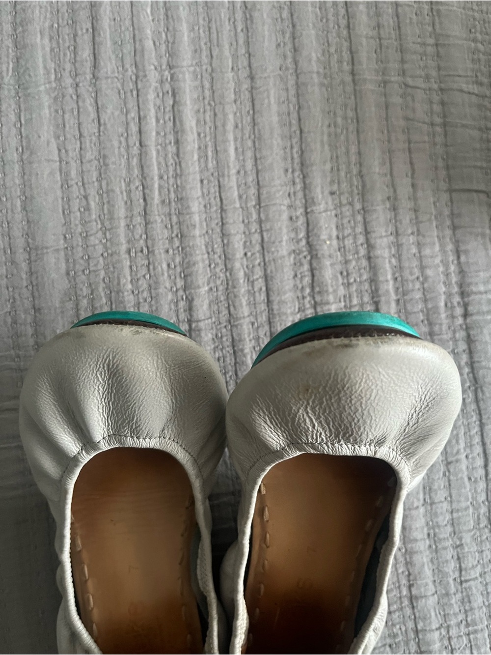 Feather Grey Tieks Flats - Picture 3 of 4